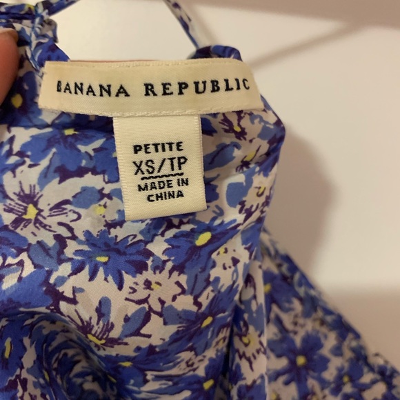 Blue Floral Tank Top - Banana Republic - Picture 6 of 6